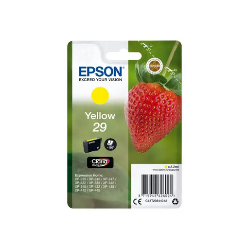EPSON 4LB Singlepack Yellow 29 Claria Home Ink - Мастила и Мастилени глави<<<Консумативи - Мастила<<<Печат Сканиране и