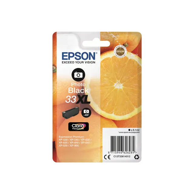 EPSON 5LB Singlepack Photo Black 33XL Claria Premium Ink - Мастила и Мастилени глави<<<Консумативи - Мастила<<<Печат
