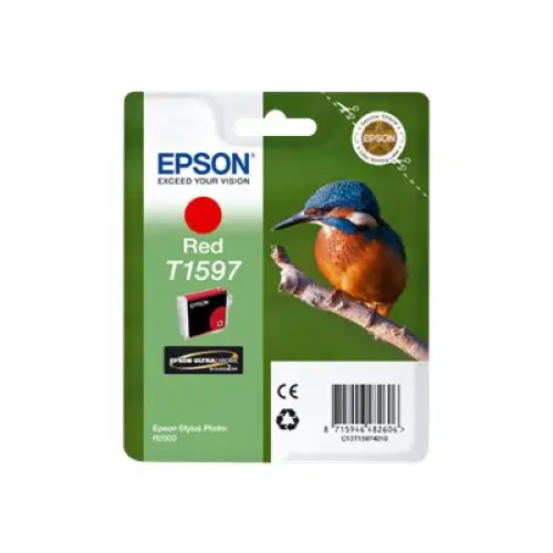 EPSON 5LB T1597 ink cartridge red standard capacity 1-pack blister without alarm Stylus Photo R2000 - Мастила и