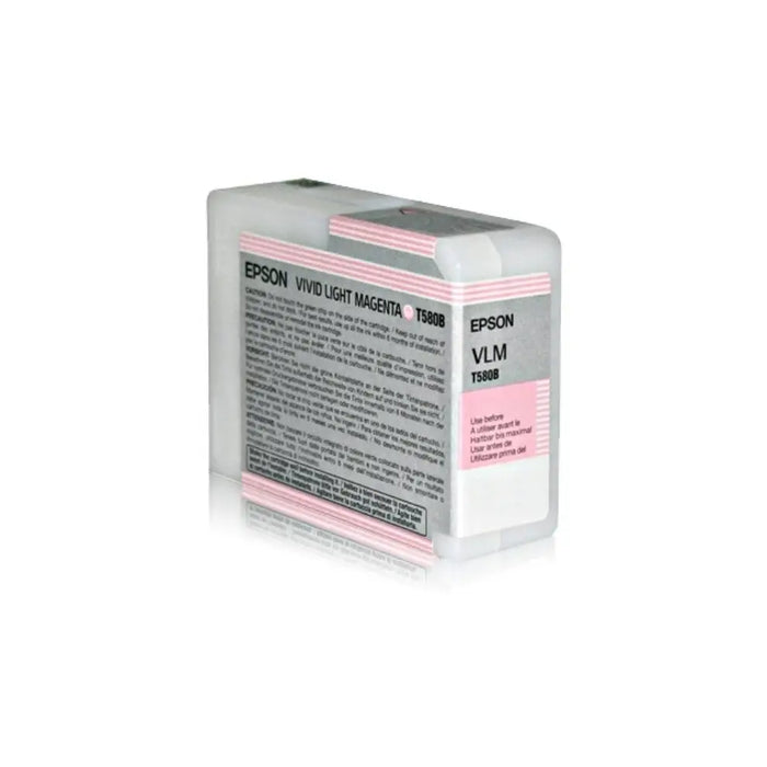 EPSON 5LB T580 ink cartridge vivid light magenta standard capacity 80ml 1-pack - Мастила и Мастилени