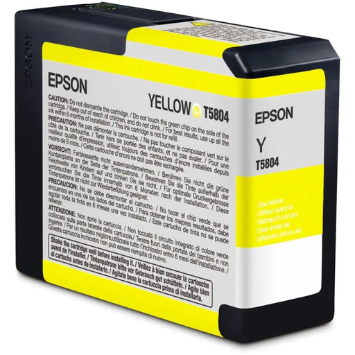 EPSON 5LB T5804 ink cartridge yellow standard capacity 80ml 1-pack - Мастила и Мастилени глави<<<Консумативи