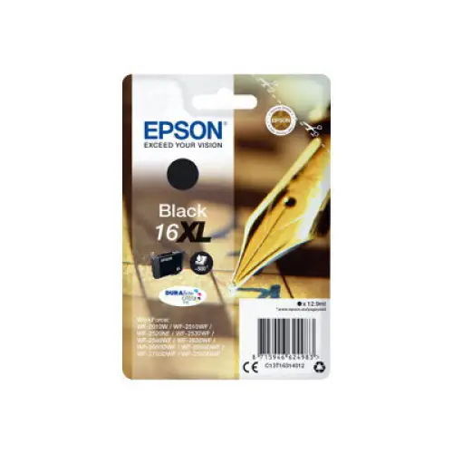 EPSON 6LB 16XL ink cartridge black high capacity 12.9ml 500 pages 1-pack RF-AM blister w/s - Мастила и Мастилени