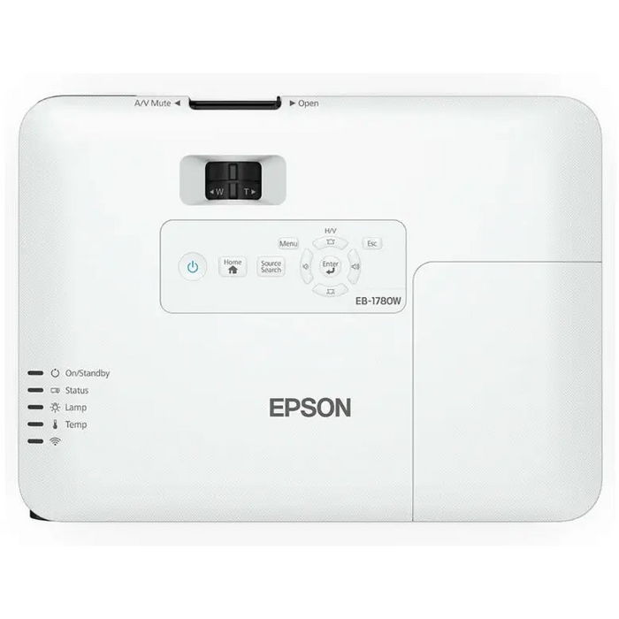 Epson EB-1780W Standard throw projector 3000 ANSI lumens 3LCD WXGA (1280x800) White Grey - Бизнес