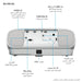 Epson EH-TW7100 data projector Standard throw projector 3000 ANSI lumens 3LCD UHD 4K (3840x2160) 3D White