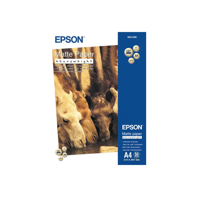 EPSON Heavy Weight S041256 hartie mata A4 50coli 167g/mp - Офис и Фото хартии<<<Консумативи - Хартия<<<Печат Сканиране