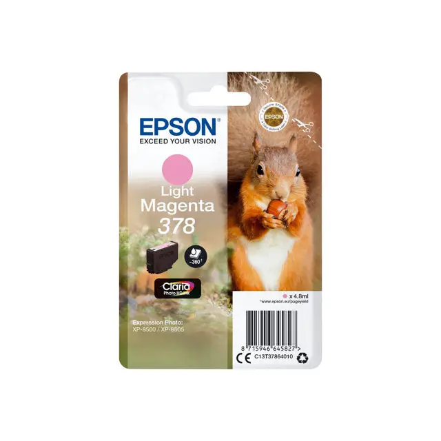EPSON Singlepack Light Magenta 378 Eichhörnchen Clara Photo HD Ink - Мастила и Мастилени глави<<<Консумативи