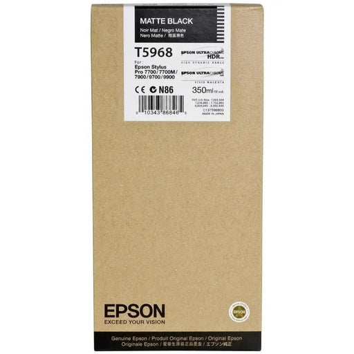 Epson T596 Ink Cartridge Matte Black 350 ml - Консумативи за плотери<<<EPSON