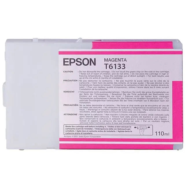 EPSON T6133 ink cartridge magenta standard capacity 110ml 1-pack - LFP мастила и LFP мастилени глави<<<Консумативи