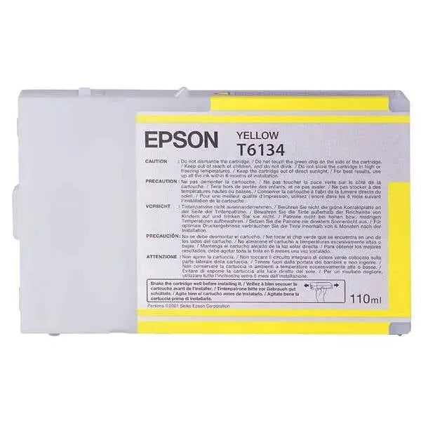 EPSON T6134 ink cartridge yellow standard capacity 110ml 1-pack - LFP мастила и LFP мастилени глави<<<Консумативи