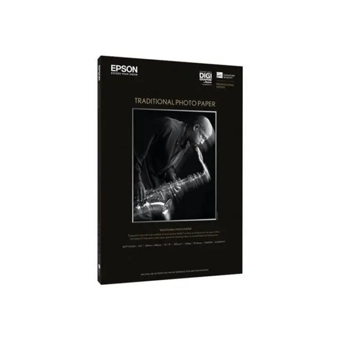 EPSON Traditional Photo Paper A2 420 x 594 mm 330g/m2 25 sheet photo paper - Хартия за голям формат<<<Консумативи