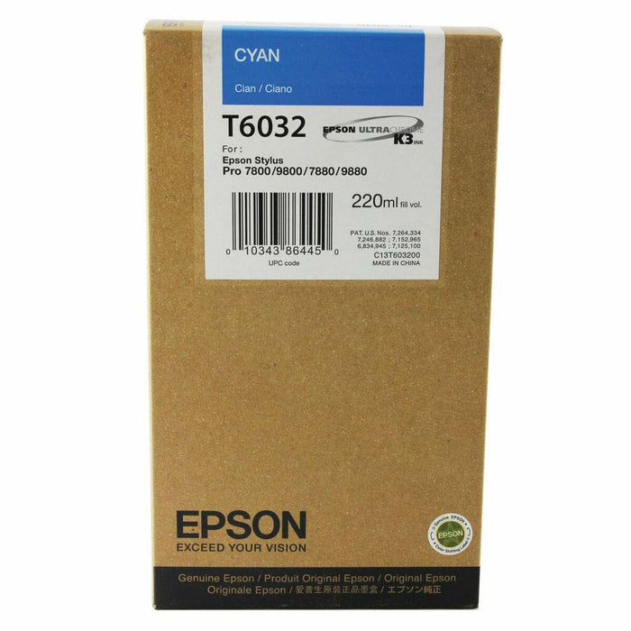 Epson 220ml Cyan for Stylus Pro 7880/9880/7800/9800