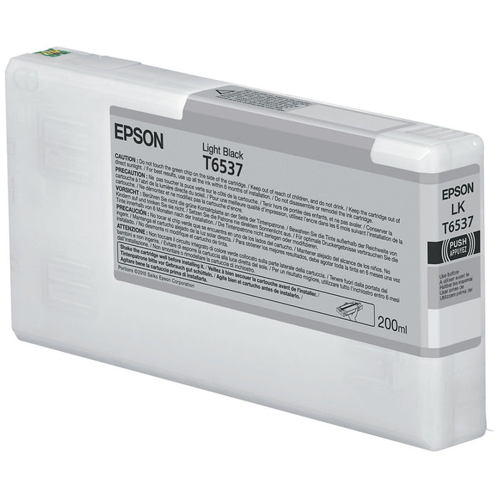 Epson T6537 Light Black Ink Cartridge (200ml)