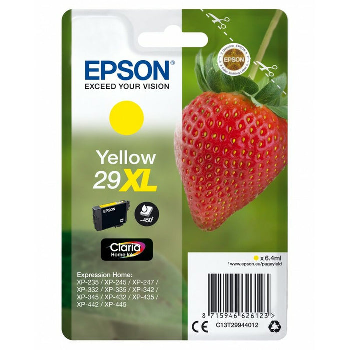 Original Ink Cartridge Epson XP 235 332 335 432 435 - Nº 29 XL Yellow (10 Units)