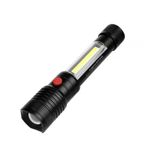 Esperanza Apate Black Hand flashlight LED - FlashlightsOSW-LAT<<<LightingOSW<<<ActionPL
