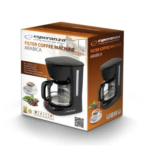 Esperanza EKC005 coffee maker Drip coffee maker 1.8 L - Coffee machinesAGD-EXP<<<Home Appliance - ProductsAGD<<<ActionPL