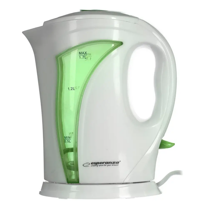 Esperanza EKK018G Electric kettle 1.7 L White / Green - Electric kettlesAGD-CZE<<<Home Appliance