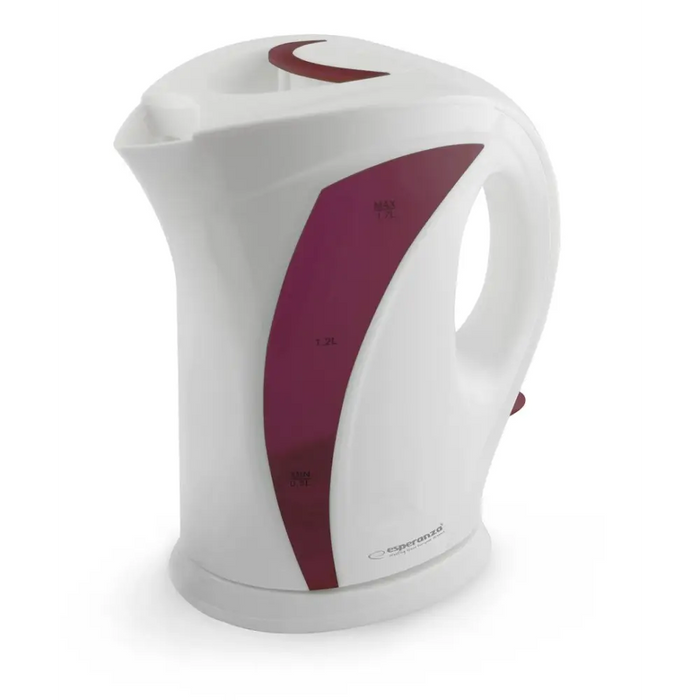 Esperanza EKK018R electric kettle 1.7 L 2200 W Red White - Electric kettlesAGD-CZE<<<Home Appliance
