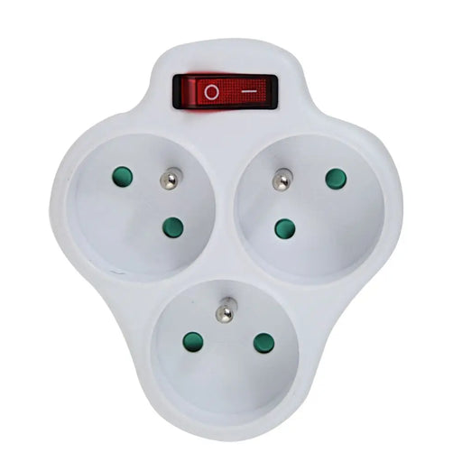 Esperanza ELK304W Electrical Splitter 3 sockets switch White - Jacks plugsKWT-WTY<<<Cables jacks and plugsKWT<<<ActionPL