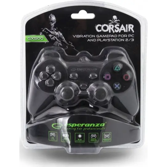 ESPERANZA Joystick Corsair Black - Джойстици и волани<<<Компютърна периферия<<<MediaTrade