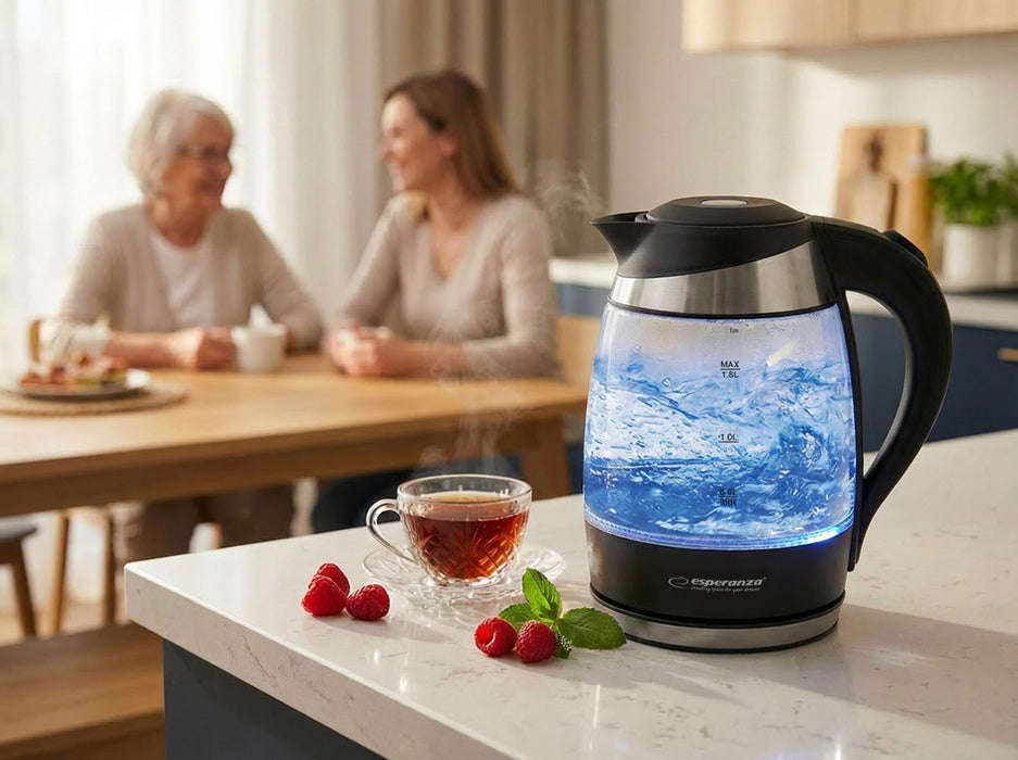 Esperanza EKK009 electric kettle 1.8 L Black, Multicolor 2200 W