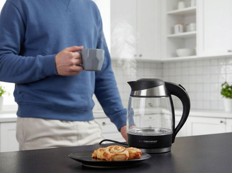 Esperanza EKK009 electric kettle 1.8 L Black, Multicolor 2200 W