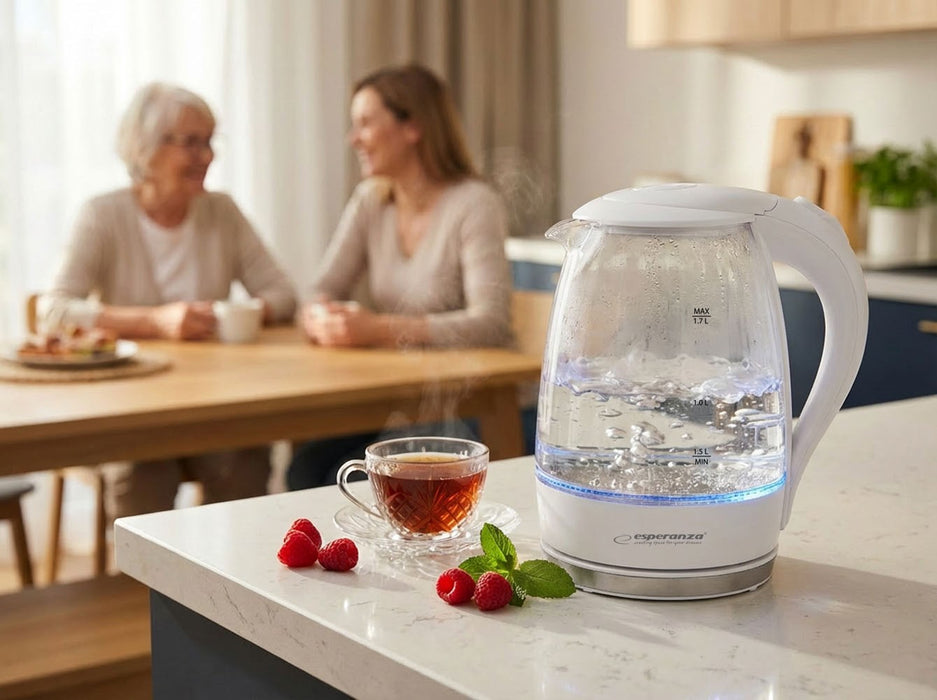 Esperanza EKK011W Electric kettle 1.7 L White, Multicolor 2200 W