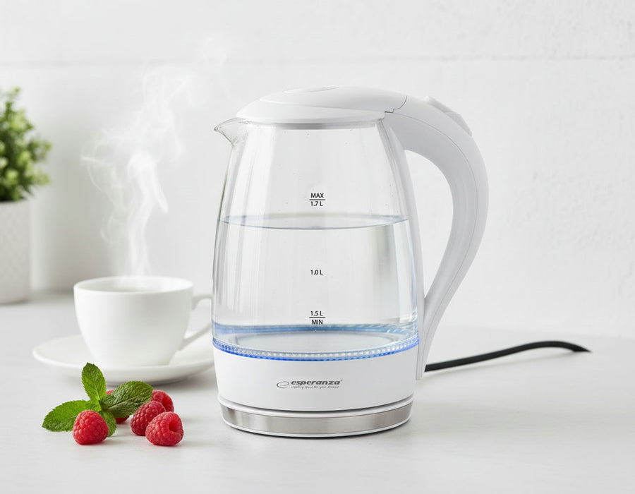 Esperanza EKK011W Electric kettle 1.7 L White, Multicolor 2200 W
