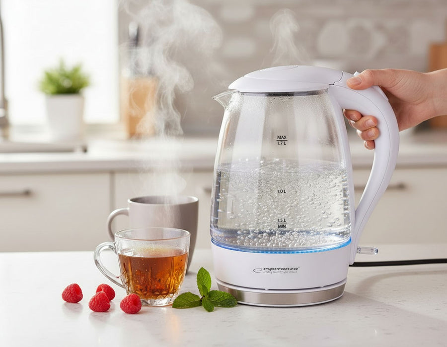Esperanza EKK011W Electric kettle 1.7 L White, Multicolor 2200 W