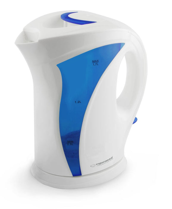 Esperanza EKK018B Electric kettle 1.7 L, White / Blue