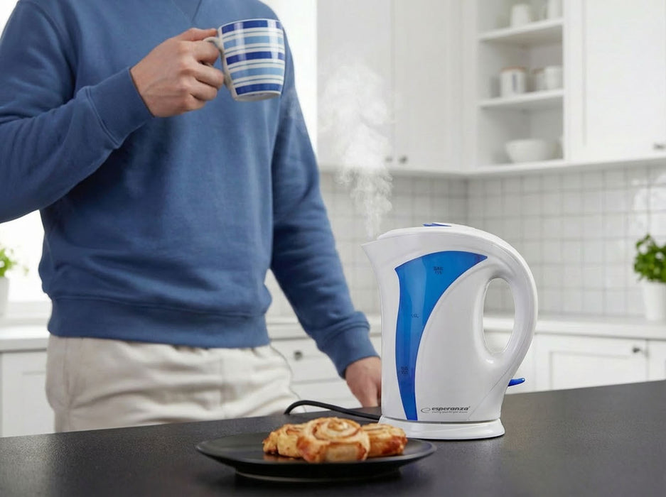 Esperanza EKK018B Electric kettle 1.7 L, White / Blue