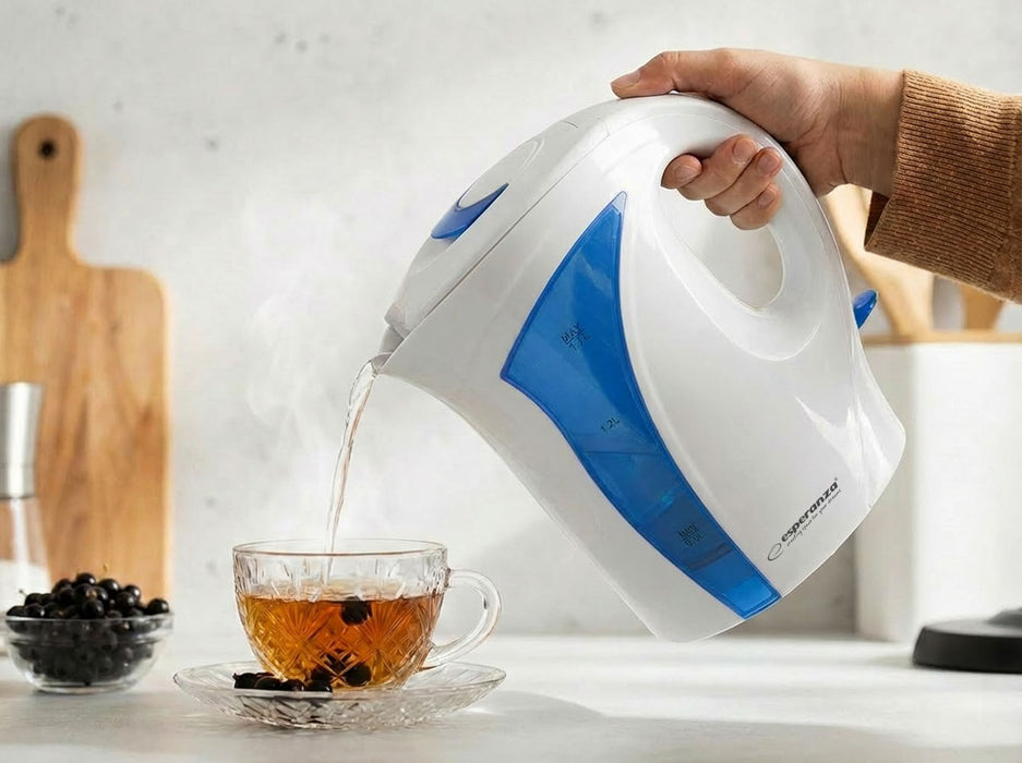 Esperanza EKK018B Electric kettle 1.7 L, White / Blue