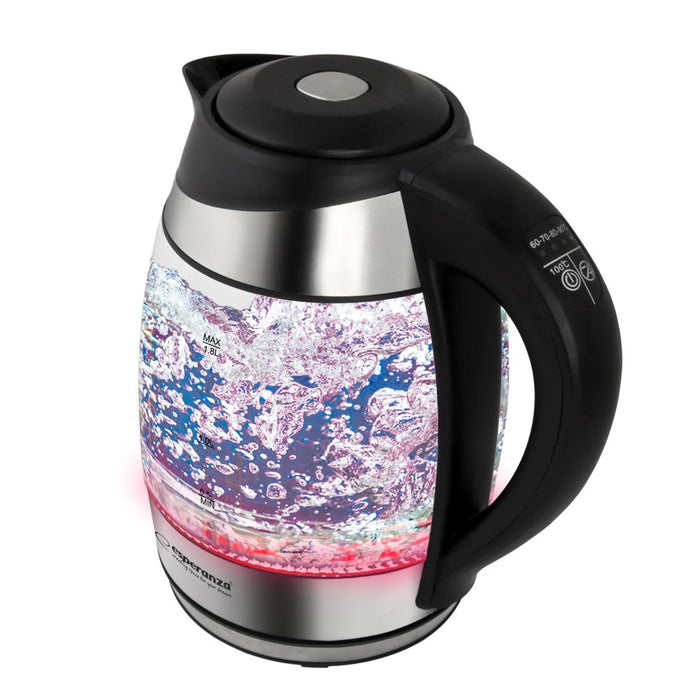 Esperanza EKK026 electric kettle 1.7 L Black,Transparent 2200 W