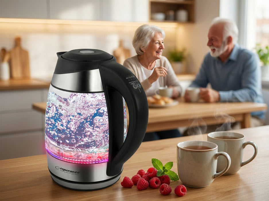Esperanza EKK026 electric kettle 1.7 L Black,Transparent 2200 W