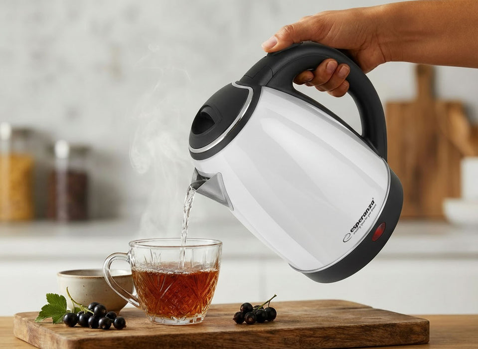Esperanza EKK113W electric kettle 1.8 L Black,White 1800 W