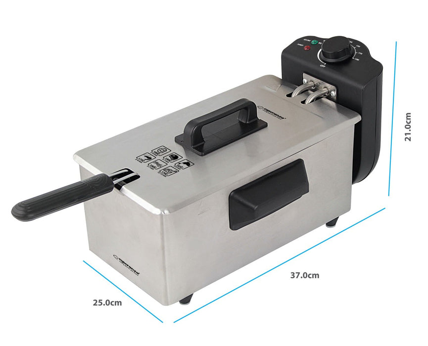 Esperanza FALAFEL Single 3 L Stand-alone 2200 W Deep fryer Black, White