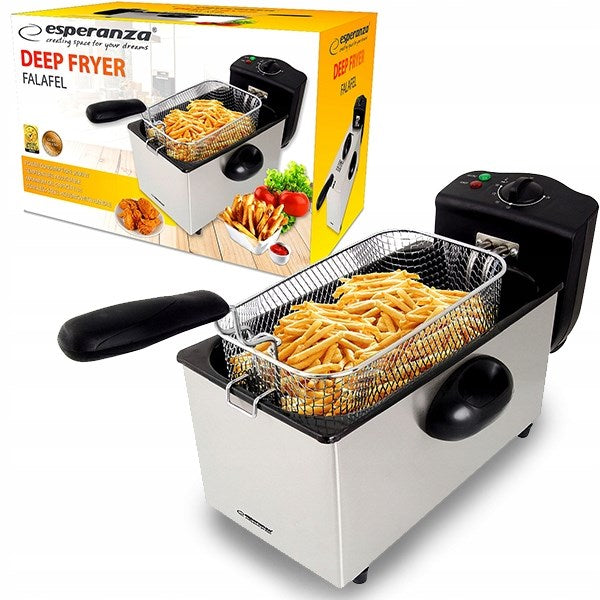 Esperanza FALAFEL Single 3 L Stand-alone 2200 W Deep fryer Black, White