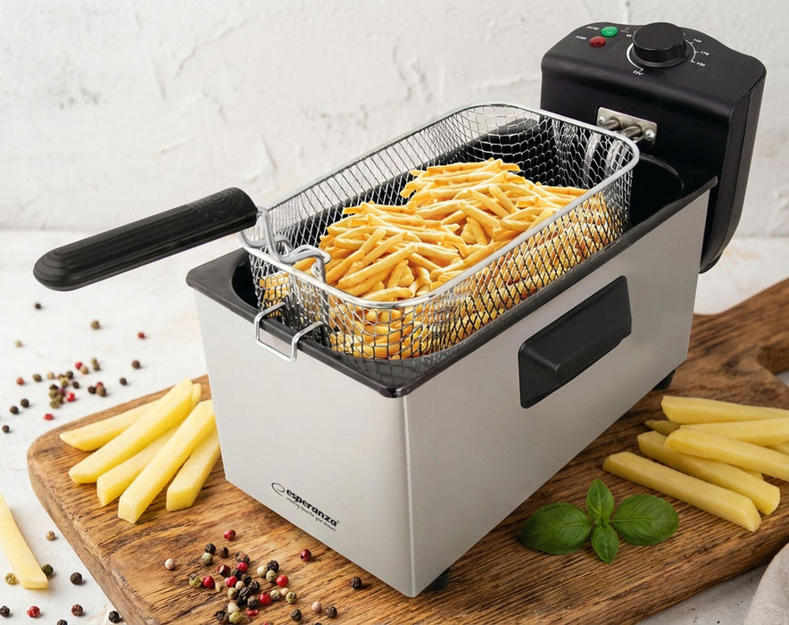 Esperanza FALAFEL Single 3 L Stand-alone 2200 W Deep fryer Black, White