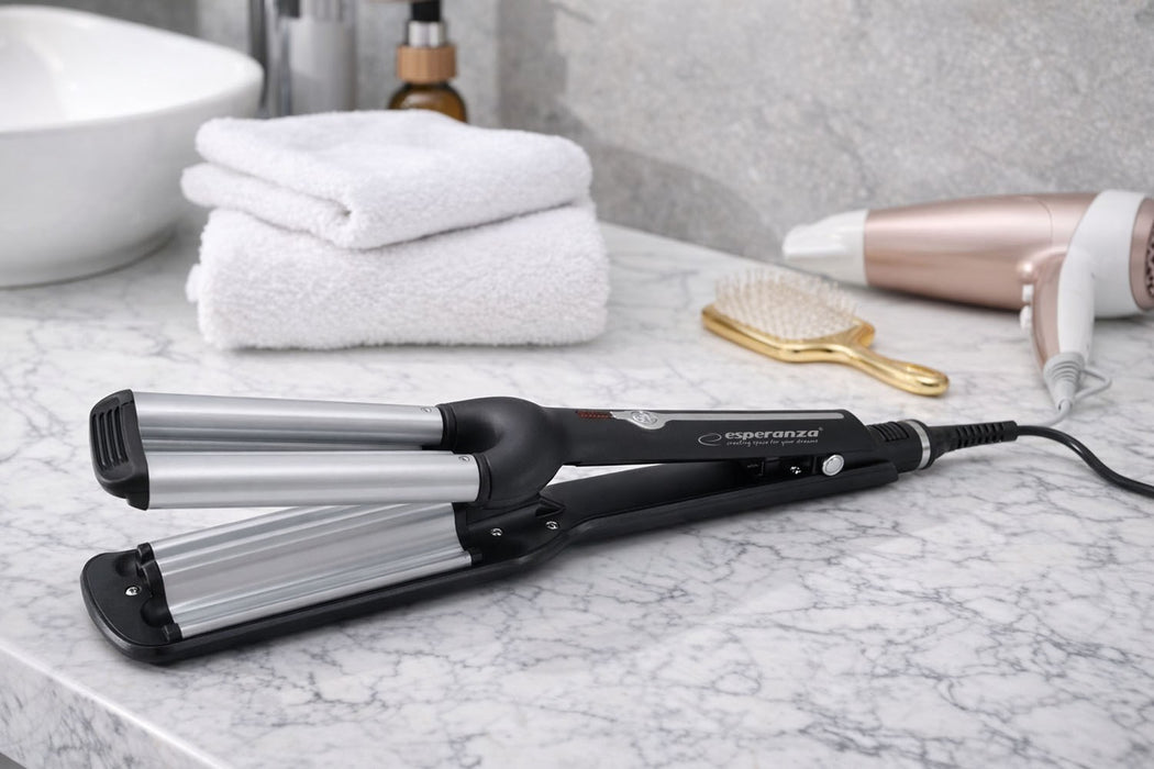 Esperanza EBL013 hair styling tool Curling iron Black,Silver 1.8 m 55 W