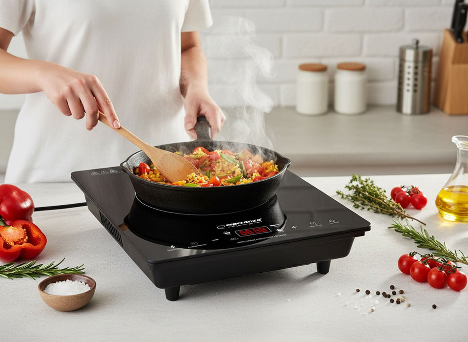Esperanza EKH009 hob Black Countertop 28 cm Zone induction hob 1 zone(s)