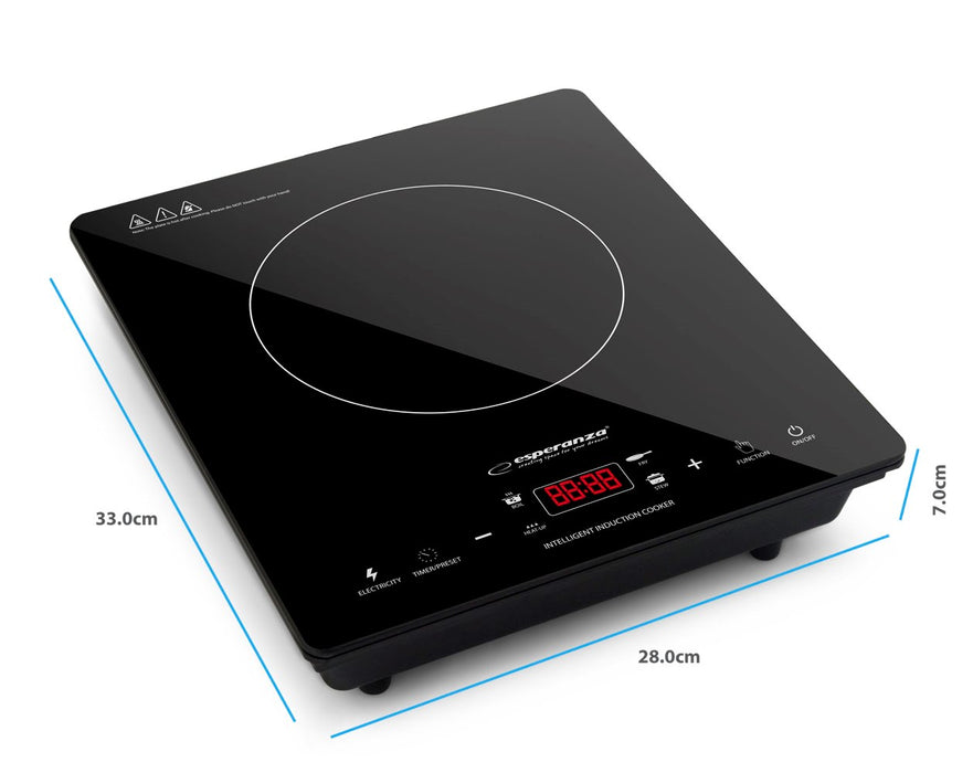 Esperanza EKH009 hob Black Countertop 28 cm Zone induction hob 1 zone(s)