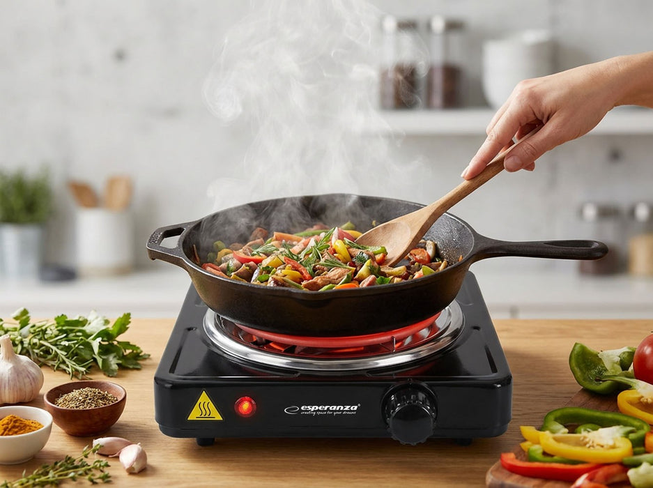 Esperanza EKH012K Black electric stove