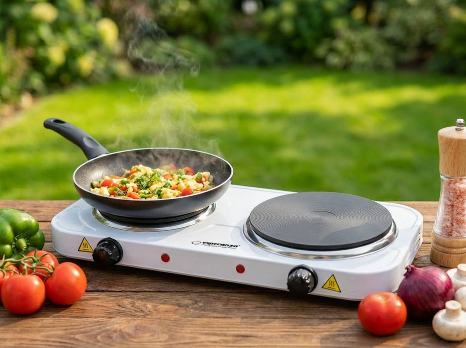 Esperanza EKH014W Electric cooker 2 zones White