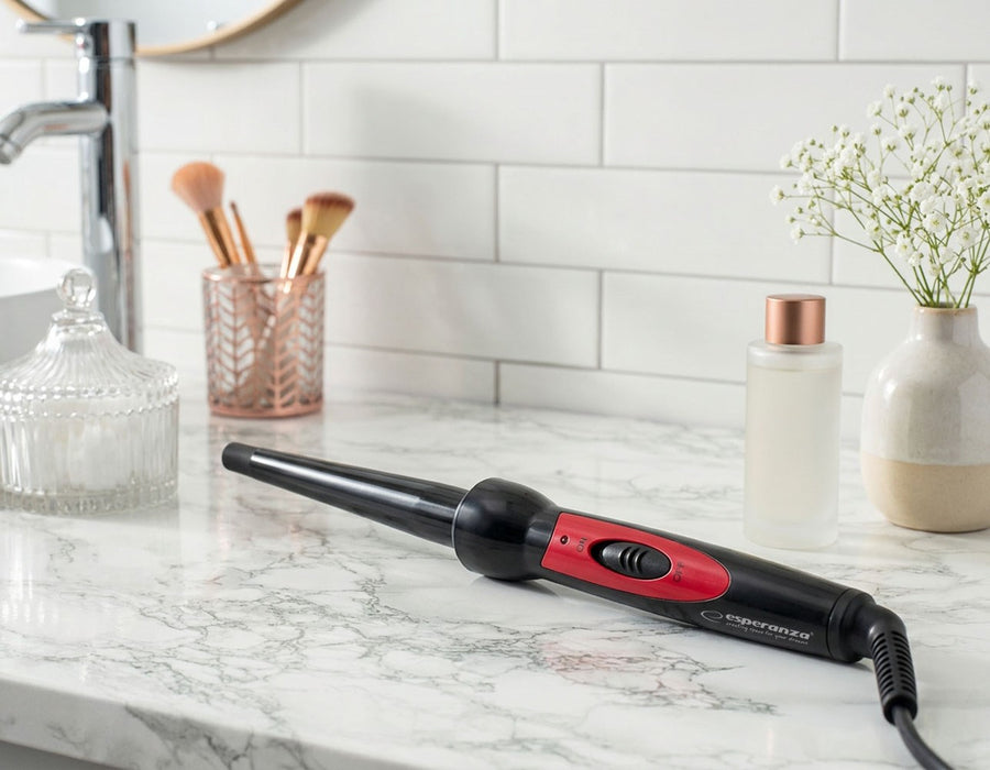Esperanza EBL007 Curling iron Warm Black, Red 1.7 m
