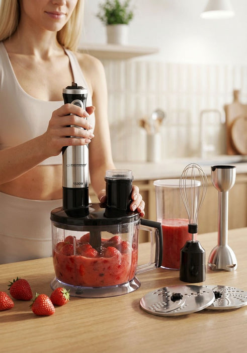 Esperanza EKM004 blender 0.6 L Immersion blender Black,Silver,Transparent 800 W