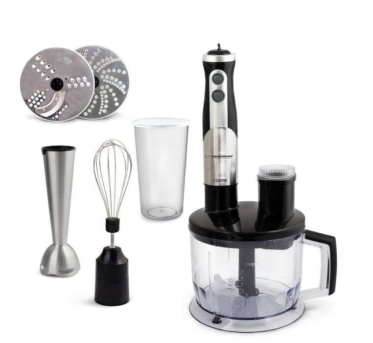Esperanza EKM004 blender 0.6 L Immersion blender Black,Silver,Transparent 800 W
