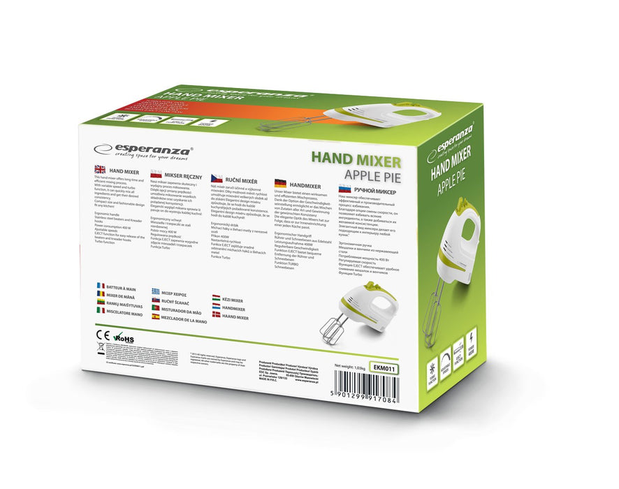 Esperanza EKM011 Apple Pie mixer Hand mixer