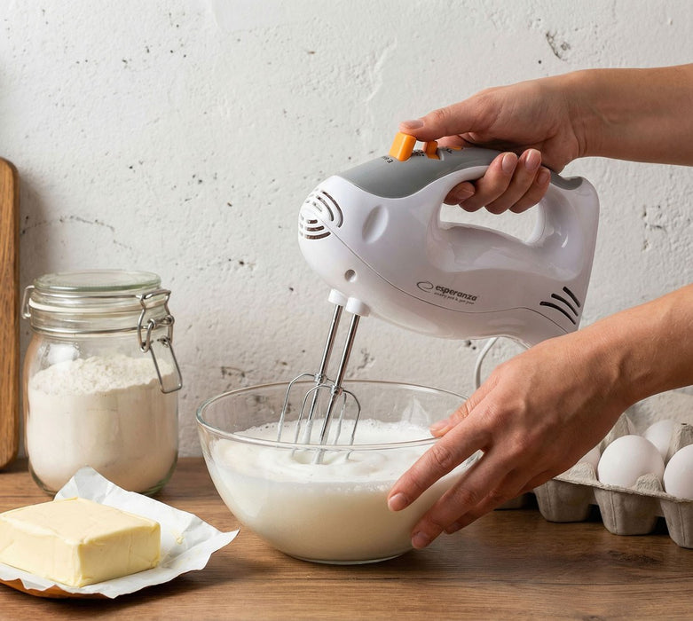Esperanza EKM009 Hand mixer Gray, White 250 W