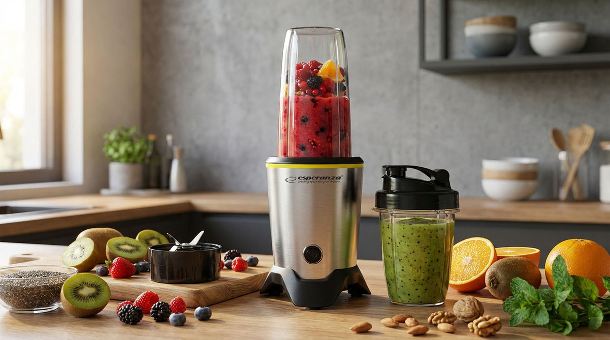 Esperanza EKM028 blender Tabletop blender 1000 W Black, Stainless steel