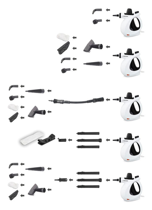 Esperanza EHS008 Steam Washer 0.35L Black, White 900W