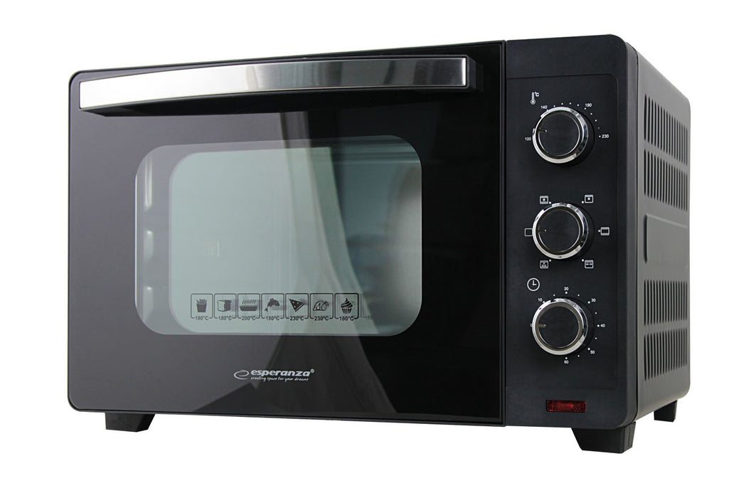 Esperanza EKO006N Mini oven with convection and spit 25 l 1600W Black